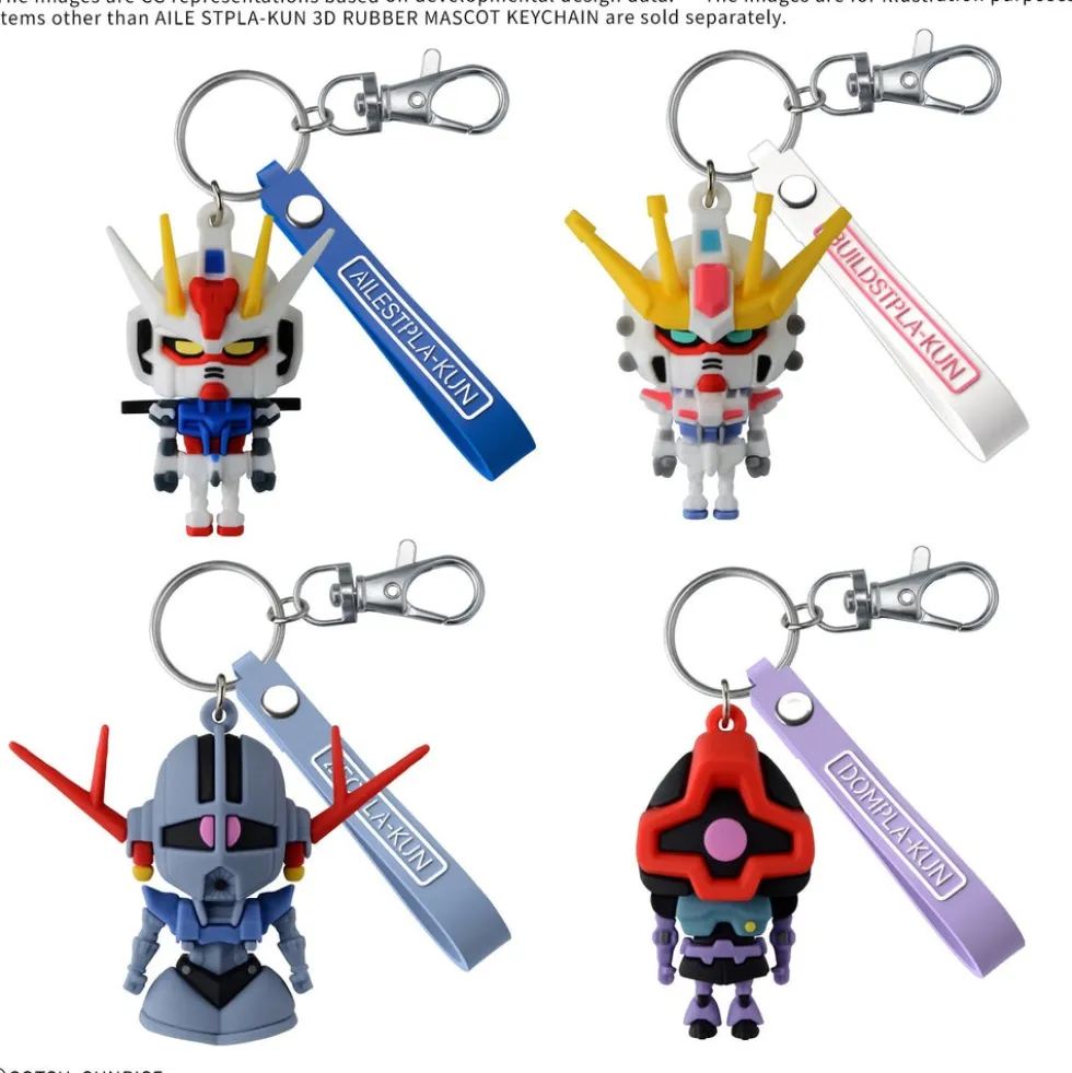Aile Stpla-kun 3D Rubber Mascot Keychain