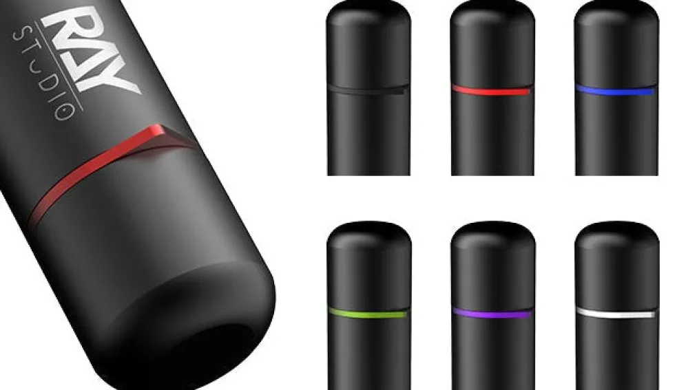 Anti-Roll Colored Ring for Hatch Hand Drill - Set A: Black/Red/Blue