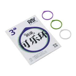 Anti-Roll Colored Ring for Hatch Hand Drill - Set A: Black/Red/Blue