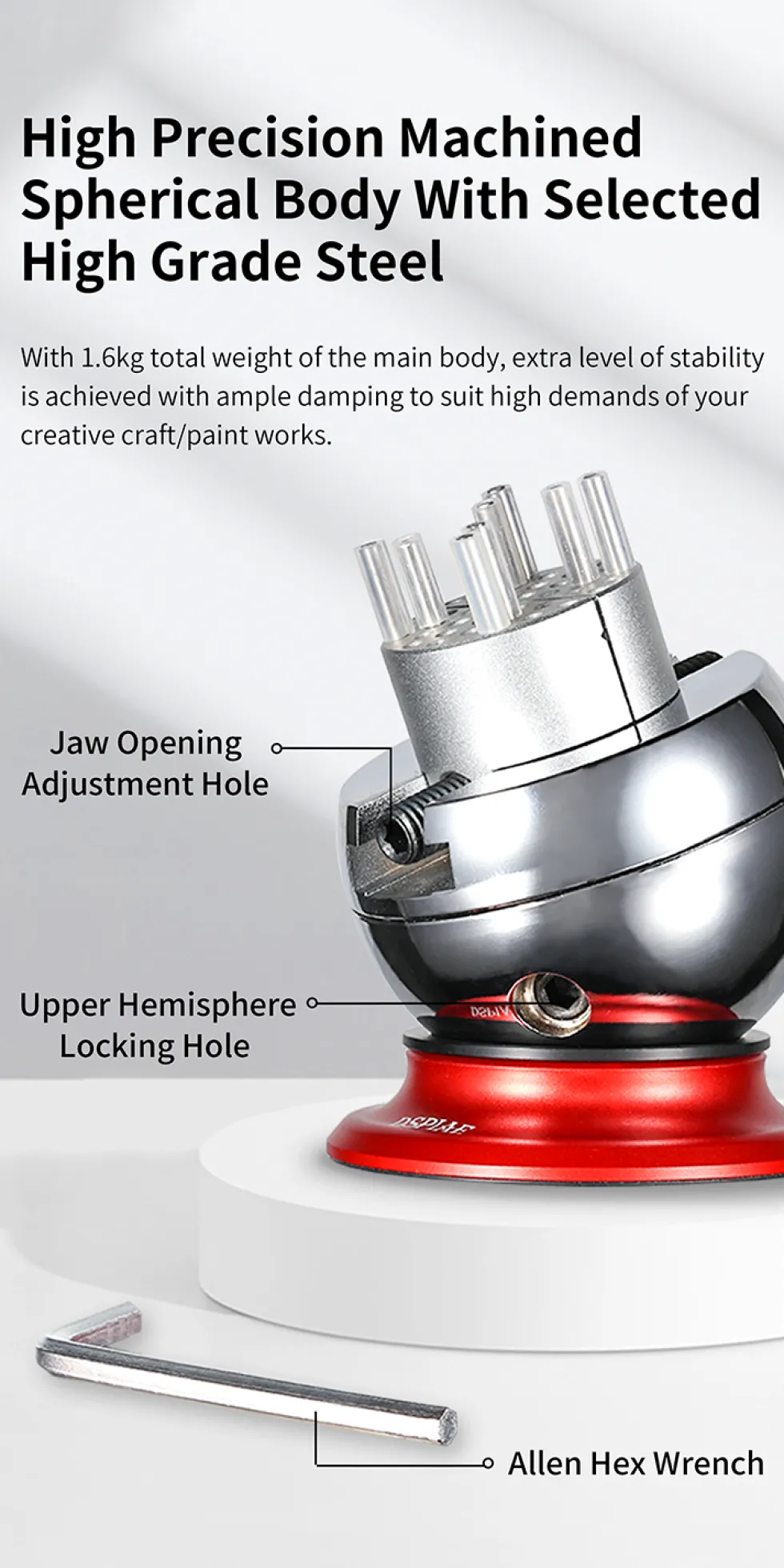 AT-SV Omnidirectional Spherical Vise