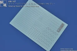 AW-167 Waterslide Decal 02 (1/144 & 1/100) Gray