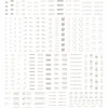 AW-173 Waterslide Decal 03 (1/144 & 1/100) Light Gray