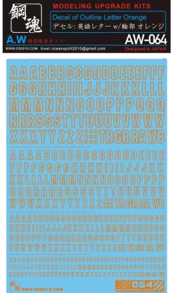 AW-064 Waterslide Decal (Orange)