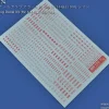AW-174 Waterslide Decal 03 (1/144 & 1/100) Red