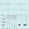 AW-207 Waterslide Decal Type 01 (1/144 & 1/100) Dark Gray