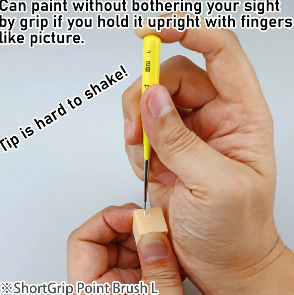 Brushwork Short Grip Point Brush L