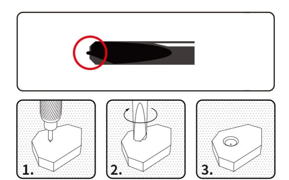 Centering Chamfer-Blade Drill Bit Set