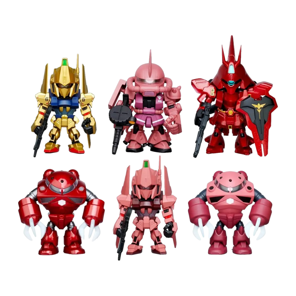 Char's Custom QMSV Mini Gundam Box of 8 Random Figures