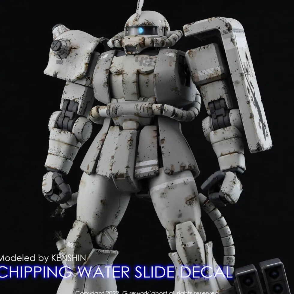 1/144 1/100 Chipping Decal Custom 01 White Decals