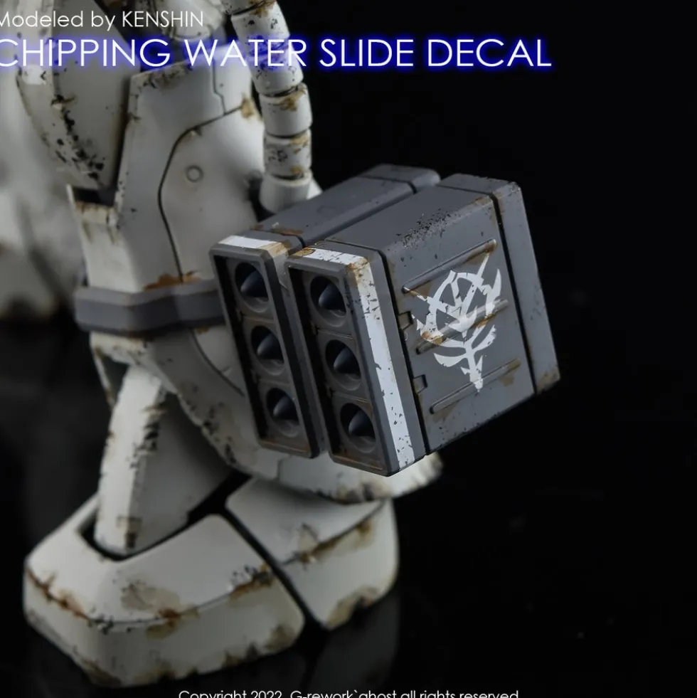 1/144 1/100 Chipping Decal Zeon 01 Gray Decals