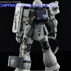 1/144 1/100 Chipping Decal Zeon 01 Gray Decals