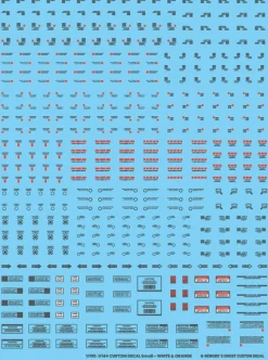 1/144 1/100 Custom Decal (Gray / Red) Decals