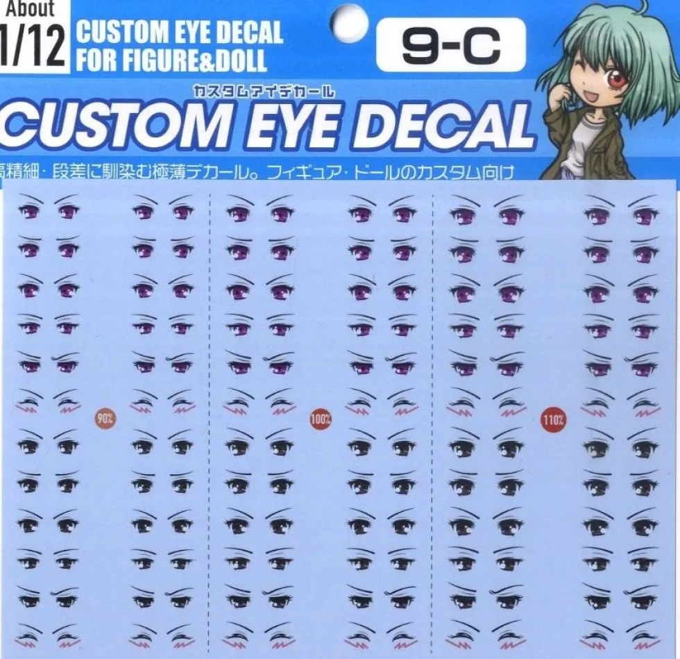 Custom Eye Decal - 1/12 1-A(1pc)