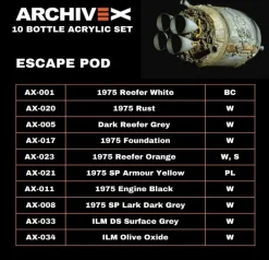Escape Pod Paint Set (10 Bottles)