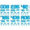 EXP Decal 01 Number - Sky Blue