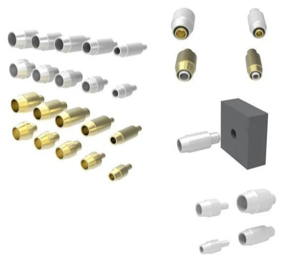 EZ Gun Muzzle Short Silver (10 pcs) - 1.0mm