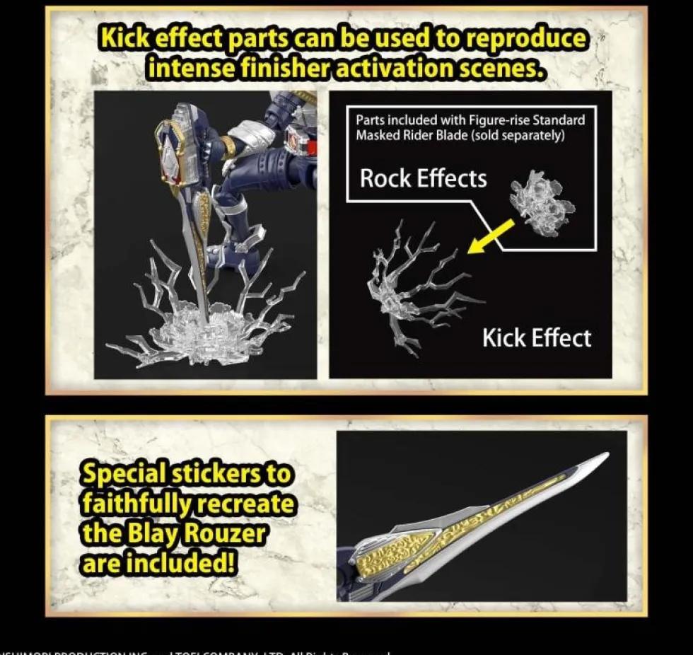 Figure-rise Masked Rider Blade Effect Parts Set