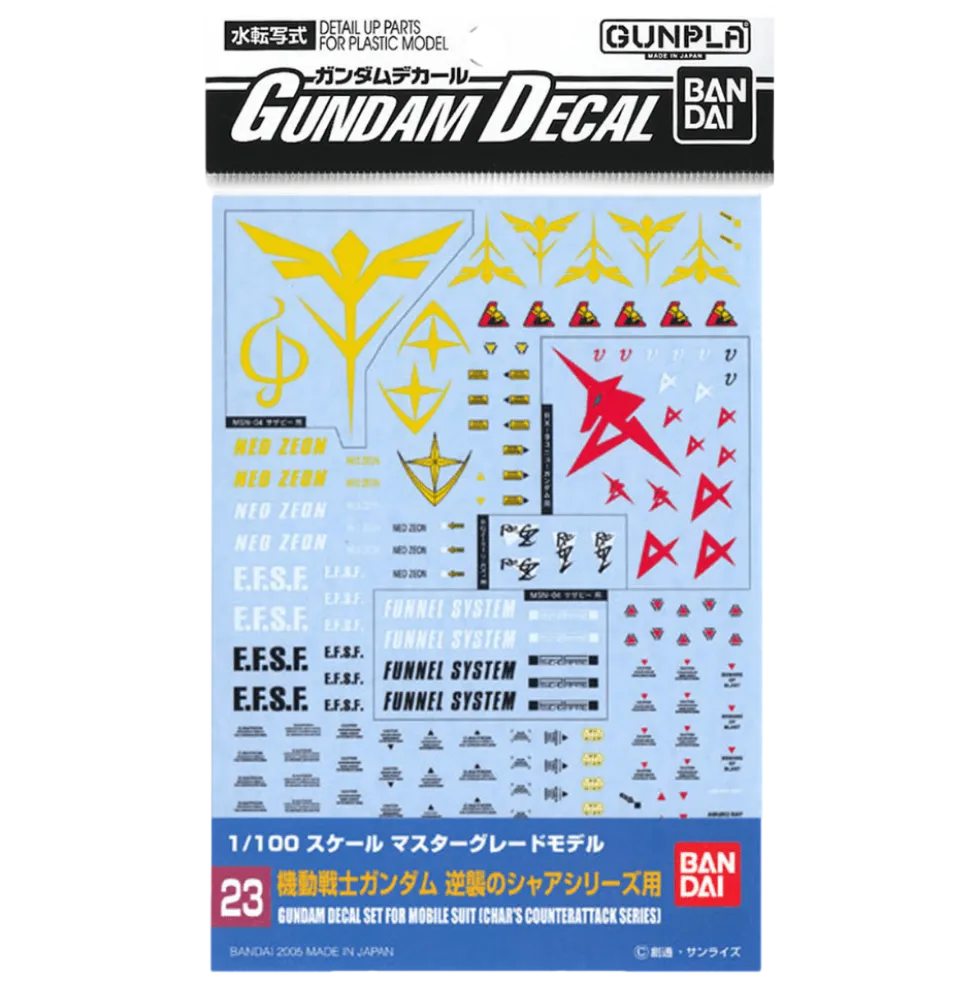 GD-23 MG Char's Counterattack Decals