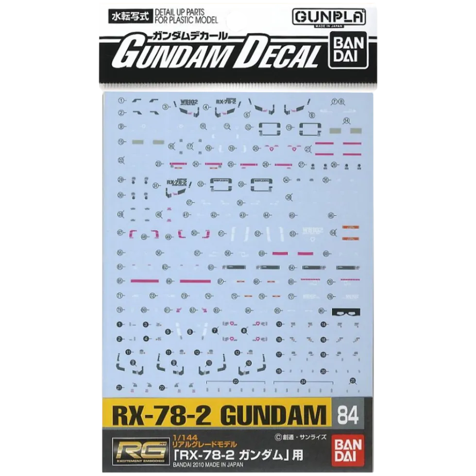 GD-84 RG RX-78-2 Gundam Decal
