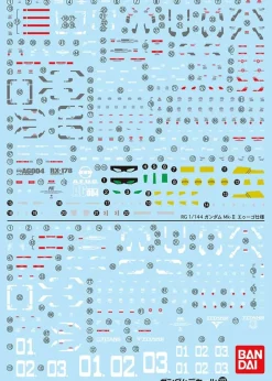GD-102 RG RX-178 Gundam Mk-II Decals