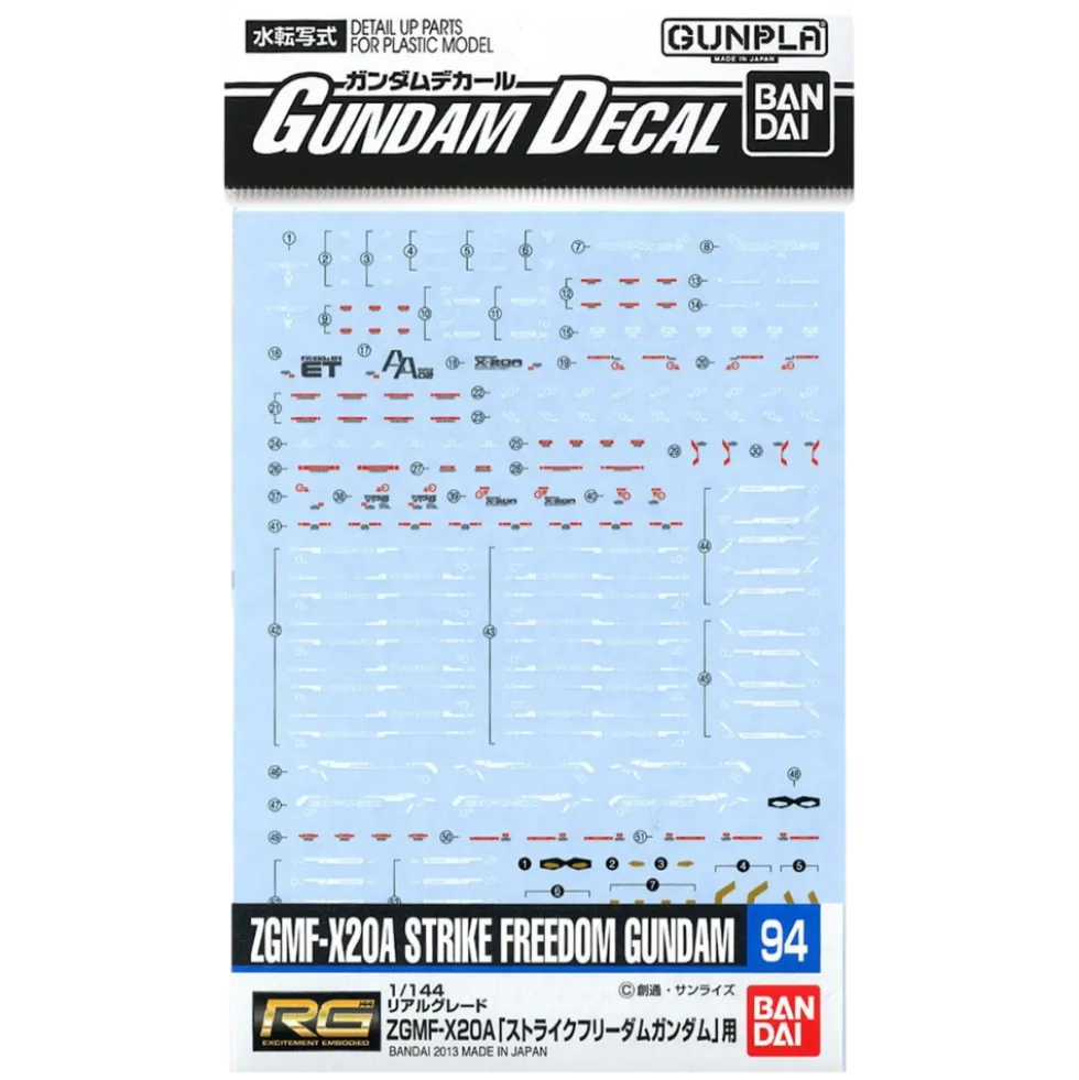 GD-94 RG Strike Freedom Decals