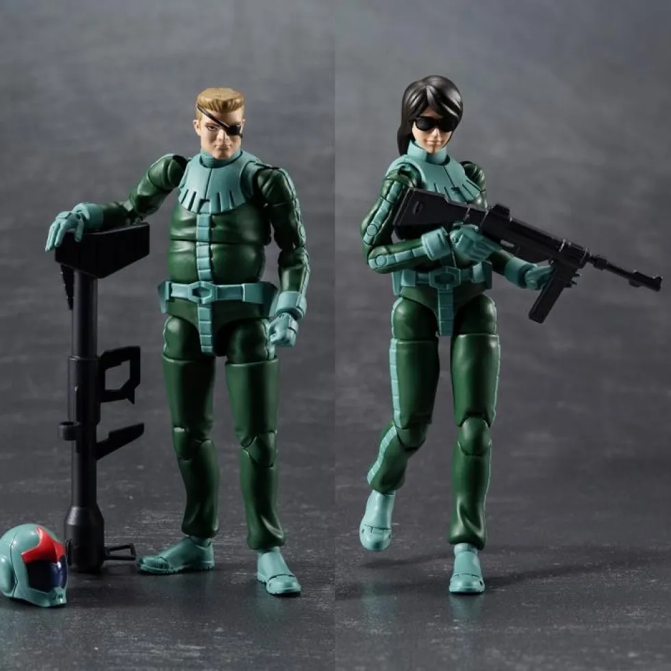 G.M.G. Mobile Suit Gundam Principality of Zeon Infantry Soldier & Char Aznable Figure Set