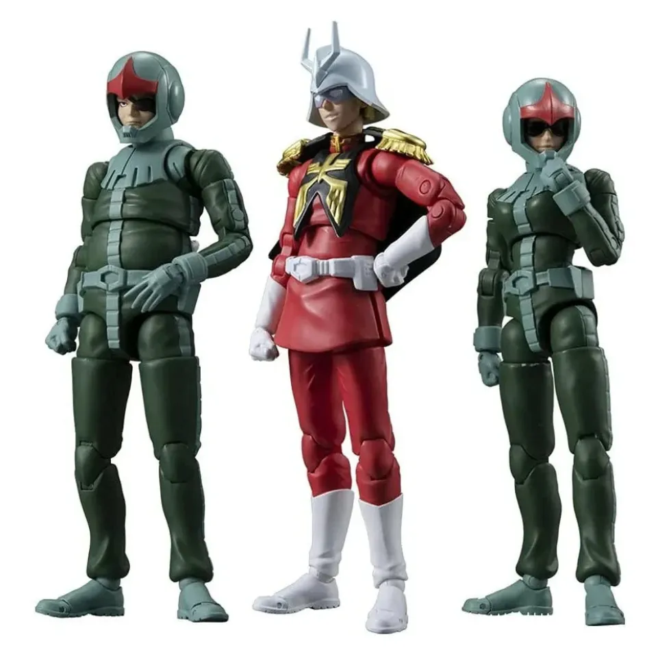 G.M.G. Mobile Suit Gundam Principality of Zeon Infantry Soldier & Char Aznable Figure Set