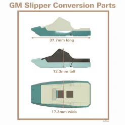 GM Slipper Conversion Parts - HGUC 120 GM Custom