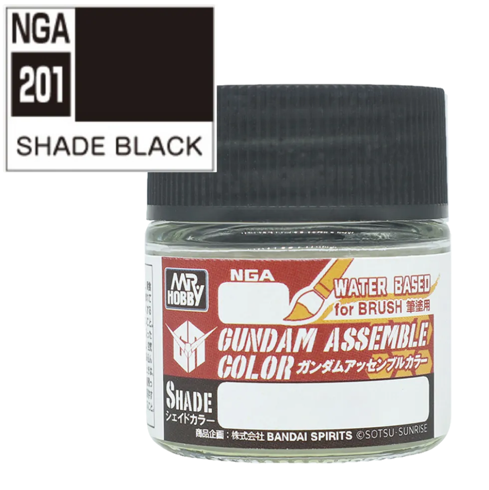 Gundam Assemble Color NGA201 Shade Black 10ml
