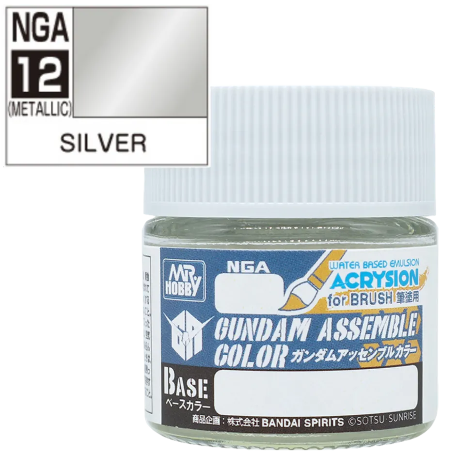 Gundam Assemble Color NGA12 Silver 10ml