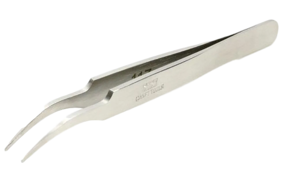 HG Angled Tweezer (Round Tip)