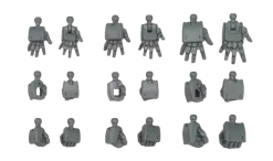 HGBC 043 Build Hands (Kaku) SML