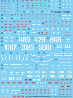 HG GM [Moroccan Front Type] Decals