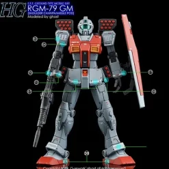 HGGTO GM Shoulder Cannon / Missile Pod Decals