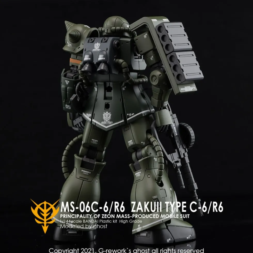 HGGTO MS-06C Zaku II Decals