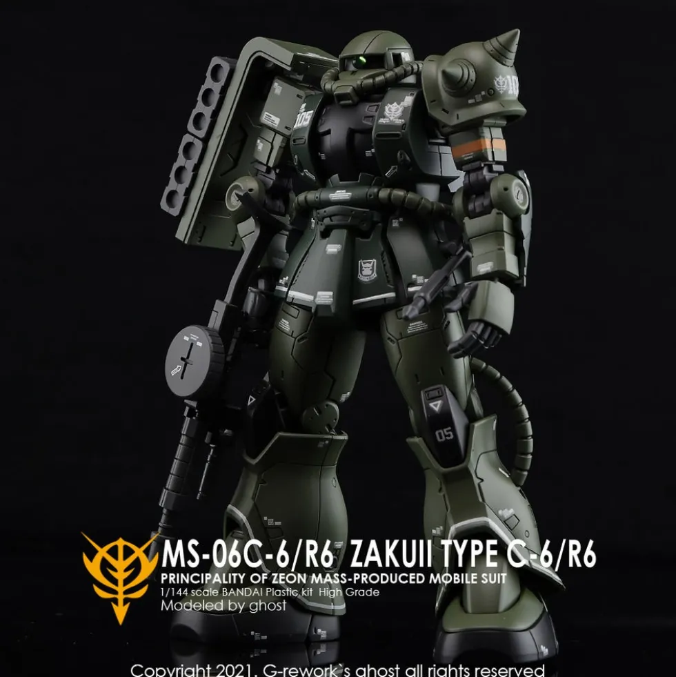 HGGTO MS-06C Zaku II Decals