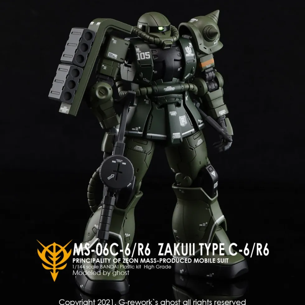 HGGTO MS-06C Zaku II Decals