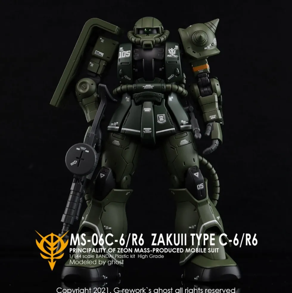 HGGTO MS-06C Zaku II Decals
