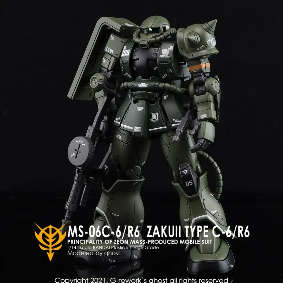 HGGTO MS-06C Zaku II Decals