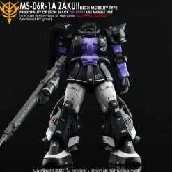 HGGTO MS-06R-1A Zaku II (Black Tri-Stars Full Set) Decals