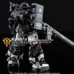 HGGTO MS-06R-1A Zaku II (Black Tri-Stars Full Set) Decals