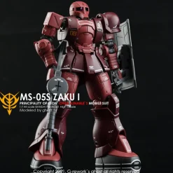 HGGTO MS-05 Zaku I (Char Aznable) Decals