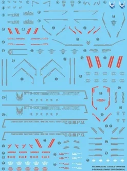 HG Immortal Justice Gundam Decals