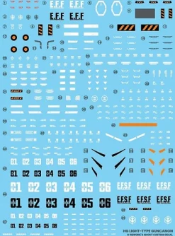HG Light-Type Guncannon Decals