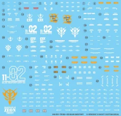HG RX-79 BD-02 Blue Destiny [Renewal] Decals