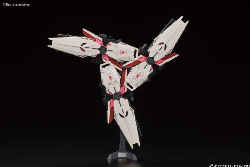 HGUC 199 Full Armor Unicorn Gundam (Destroy Mode) (Red Color Ver.)