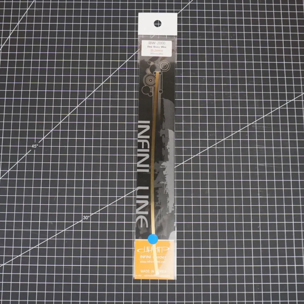 Infini Line Brass Wire - Ultra Fine Brass Wire 0.065mm × 265mm