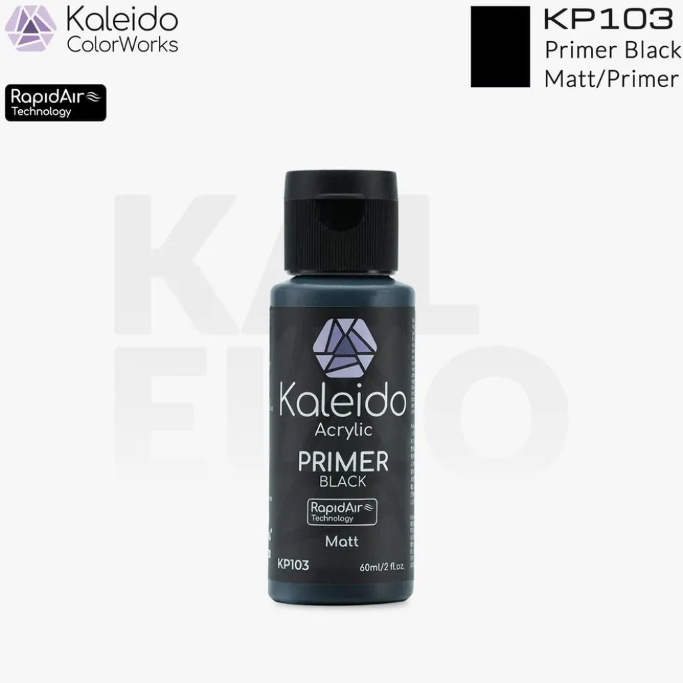 Kaleido ColorWorks KP103 Matt Black Primer (60ml)