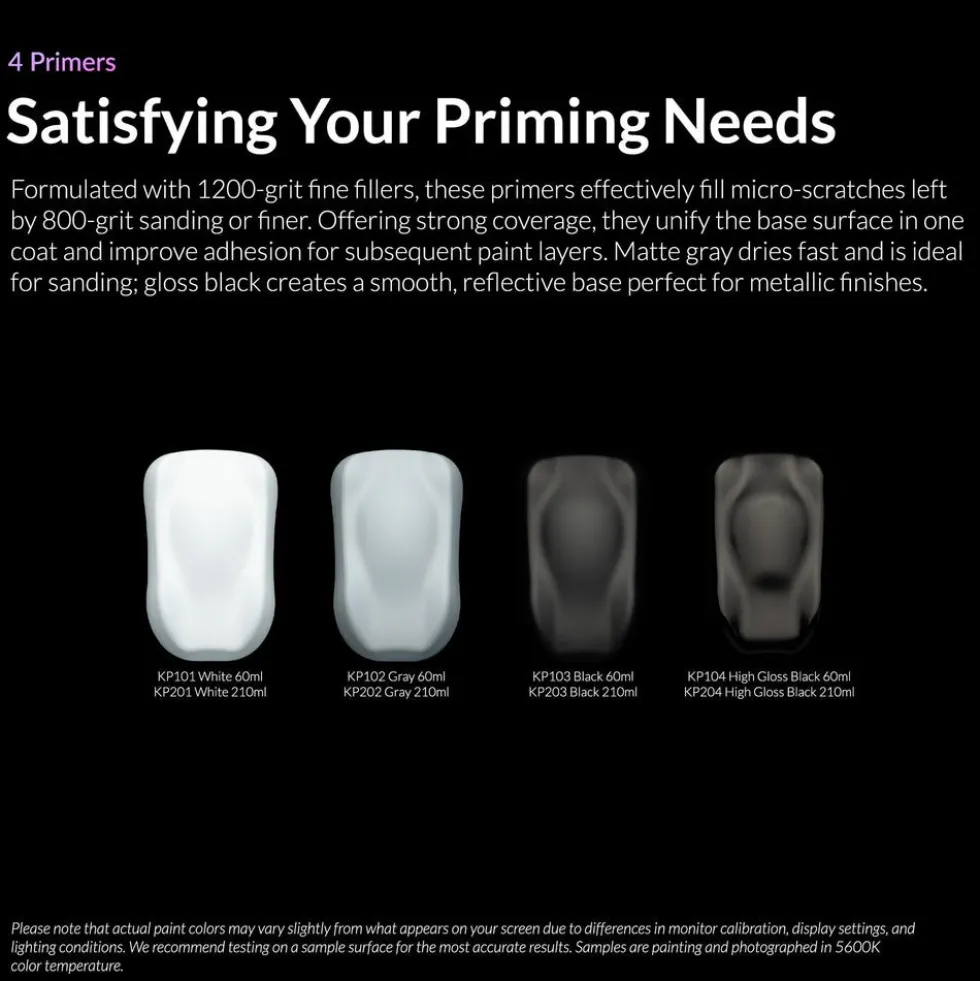 Kaleido ColorWorks KP101 Matt White Primer (60ml)