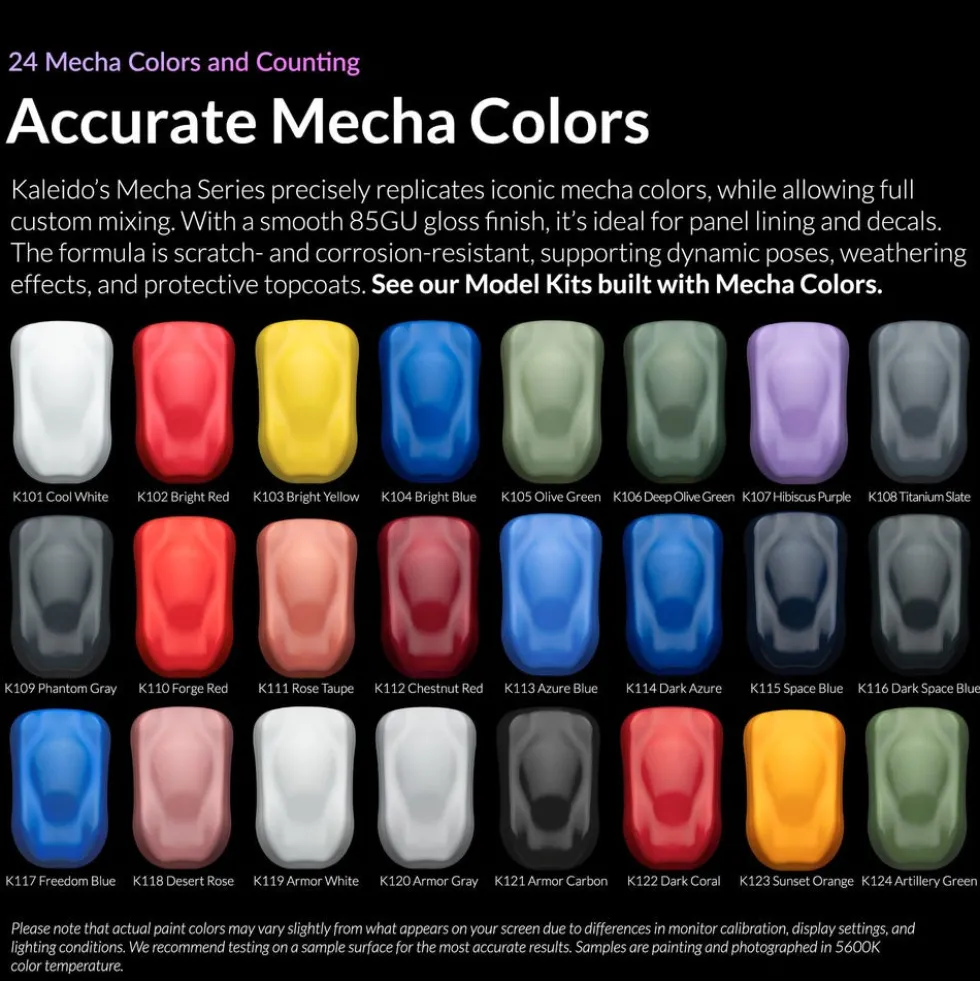 Kaleido ColorWorks 24 Mecha Colors Set (20ml bottles)